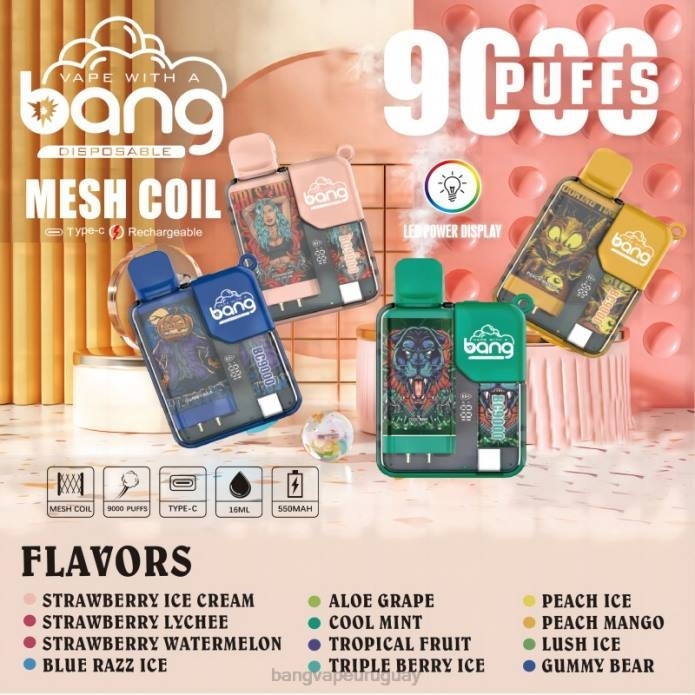 Vape Gang Disposables - Bang Vape Box BC9000 precargado 16ml desechable ZTVF6