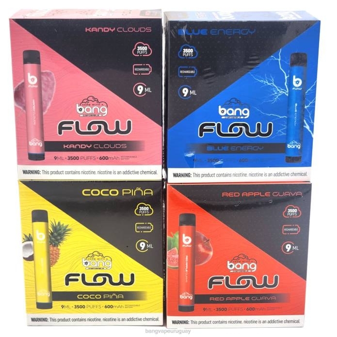 Vape Gang Uruguay - Bang Vape Flow 3.500 caladas (caja de 10) desechable ZTVF37
