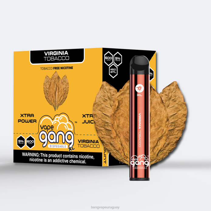 Bang Vape Precio - Vape Gang XL vaporizadores desechables 600 inhalaciones (caja de 10) tabaco virginia ZTVF70